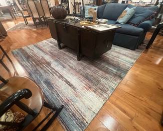 West Elm Rug Tapis verve Alfombra verve color: papaya 100 % nylon 8‘ x 10‘