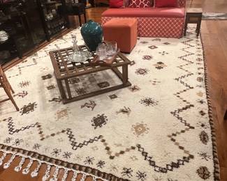 Moroccan Berber 100 % wool thick pile rug 9’ x 12’