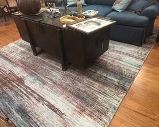 West Elm Rug Tapis verve Alfombra verve color: papaya 100 % nylon 8‘ x 10‘