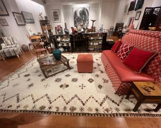 Moroccan Berber 100 % wool thick pile rug 9’ x 12’