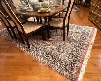 Persian Tabriz style hand knotted silk area rug 117“ x 71“