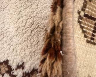 Moroccan Berber 100 % wool thick pile rug 9’ x 12’