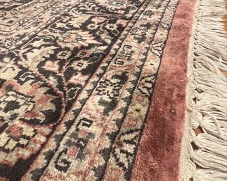 Persian Tabriz style hand knotted silk area rug 117“ x 71“
