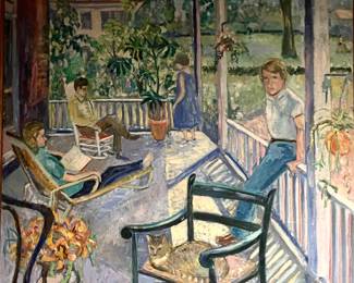 Elizabeth Slipek painting of a young Ed