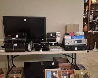 Electronics, records, and CD's