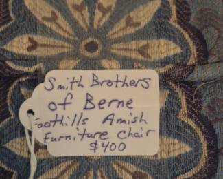 Amish chair tag