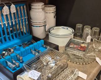 Silverware and canisters