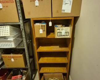 Shelf and supplies