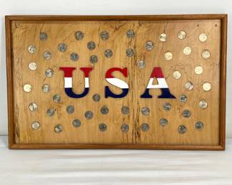 Handmade Wooden Quarter Display