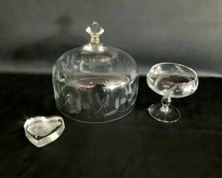 Etched Glass Dome & More