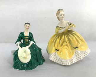 Royal Doulton "The Last Waltz" & "A Lady from Williamsburg"