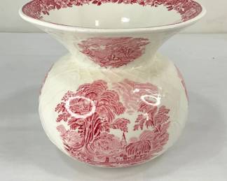 Enoch Wedgwood LTD Pink Transferware Spittoon