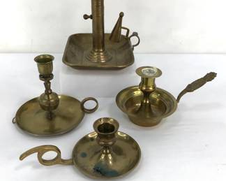 Unique Brass Candlesticks