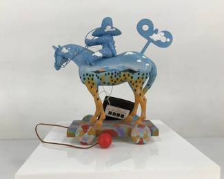 The Trail of Painted Ponies "Wound Up Time on the Range" Figure