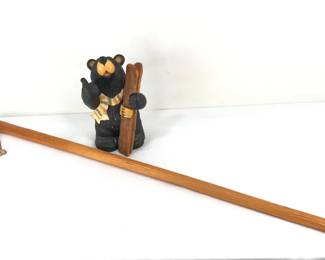 BearFoots "Powder Day" Figure and Walking Stick