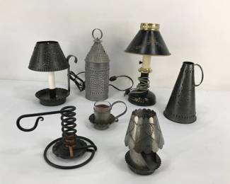 Primitive Candle Holders & Light Fixtures