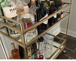 Great bar cart. Without THE BOOZE PEOPLE. $300