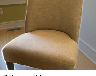 8 dining chairs. RESTORation Hardware ! Quality. All for $1600