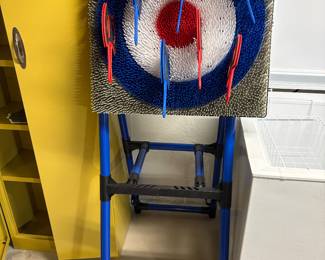 Basement axe throwing game