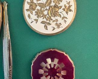 Beautiful antique compact cases
