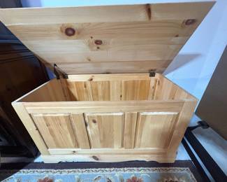 Wooden hope chest