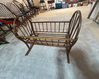 Antique baby crib