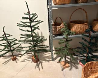 handmade decorative Christmas trees