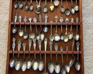 Impressive collection of collectible spoons