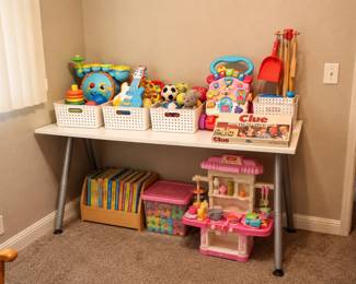 Organized Scandinavian Childrens Play Nook