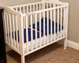 Cozy NavyHued Nursery Crib