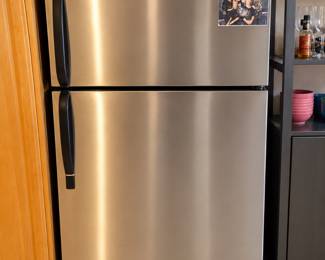 Stainless Fridge in Cozy Kitchen Alcove