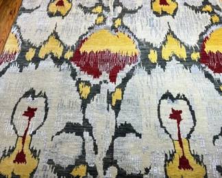 IkatPatterned Large Area Rug