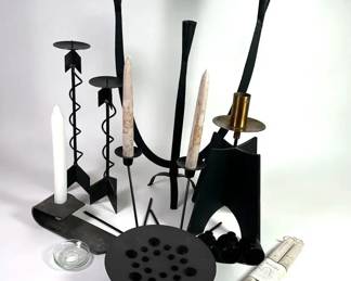 Assorted Cast Iron Candle Stick Holders