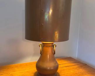 Arts And Crafts Era Handcrafted Copper Lamp