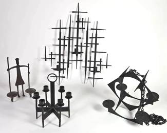 Unique Wrought Iron Candle Holders