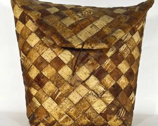 Scandinavian Primitive Woven Fruit Basket