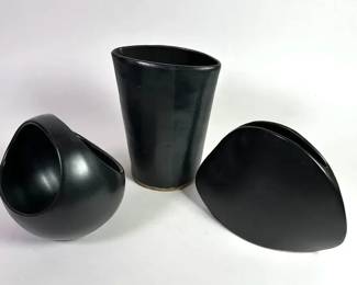 Matt Black Ceramic Vessels