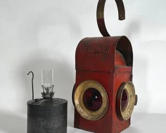 Vintage Railroad Lights By Clarington, Adams Westlake