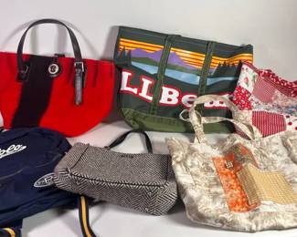 Rebecca Ray Purse, Kate Spade Tweed Tote Bag, L.L Bean Zippered Bag