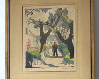 Coulton Waugh HandPainted Print Shadow Lane