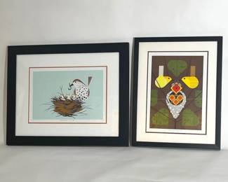 Charley Harper Chorus Line, Family Circle, Hand Titled