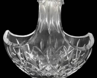 Waterford Crystal Lismore Pattern Handled Basket