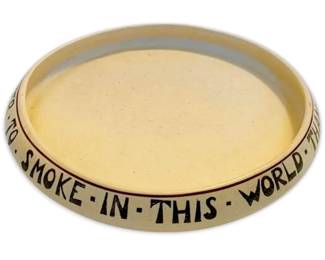 Roseville Creamware 10 Smokers Tray