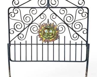 Wrought Iron Garden Gate With Removable Sun