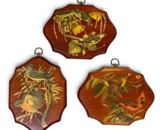 Wood Bird Decor 8 X 10 Hanging Plaques