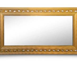 Vintage Rectangular Beveled Glass Mirror