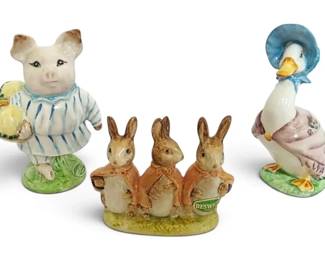 Beatrix Potter Peter Rabbit Beswick England Figurines