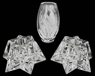 Waterford Crystal Star Candleholders  Marquis by Waterford Vase