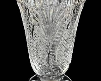 Waterford Crystal Seahorse Pattern Vase