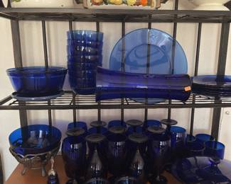 Cobalt blue dishes